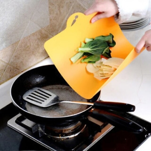  Flexible Classification Chopping Block Wear Soft Antibacterial Can Hang Chopping Board(Random Color)