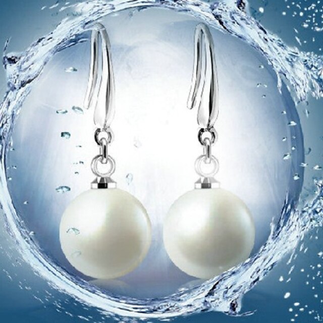  Damen Perlen Tropfen-Ohrringe Modisch Perlen Ohrringe Schmuck Farbbildschirm / Weiß Für Alltag