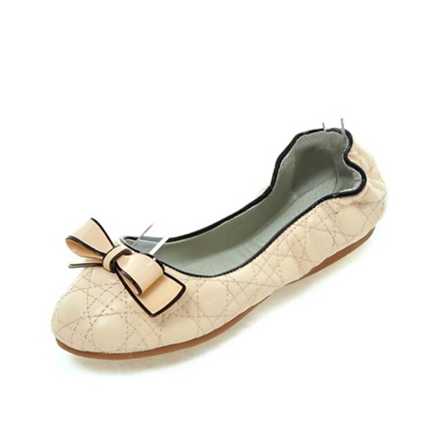  Women's Shoes Low Heel Round Toe / Closed Toe Flats Office & Career / Dress / Casual Blue / Pink / Beige