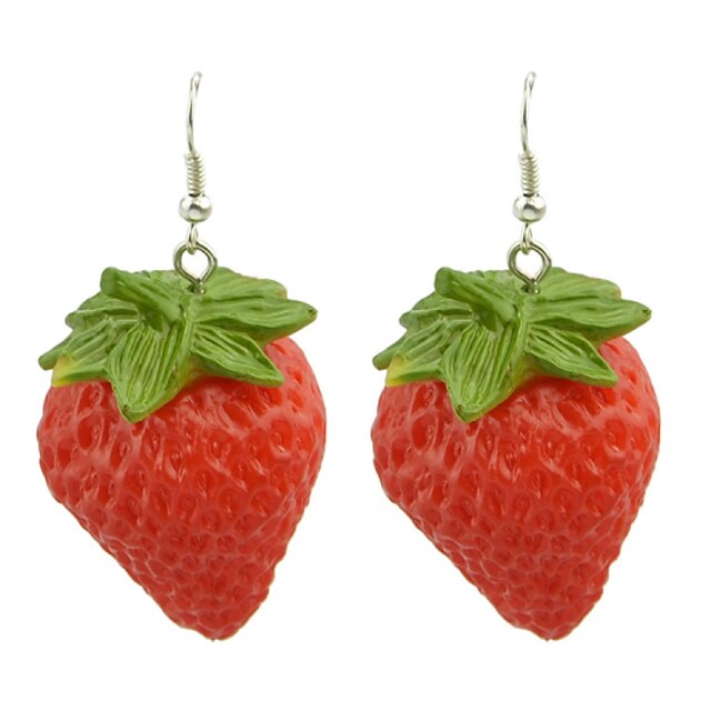  Women's Resin Drop Earrings Strawberry Ladies Resin Earrings Jewelry For Party Daily