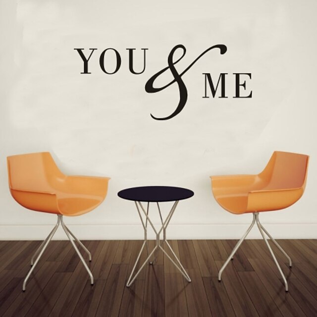  DIY Wall Stickers Wall Decals, You&Me PVC Wall Stickers