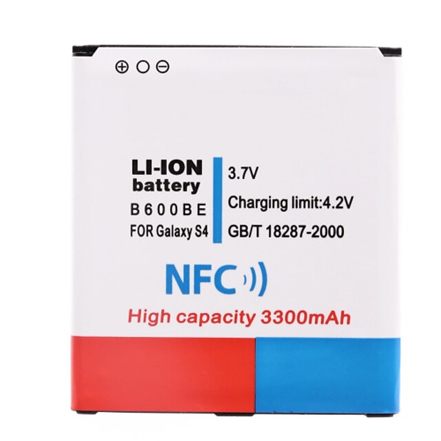  3.7V 3300mAh Li-ion Battery with NFC for Samsung S4 i9500