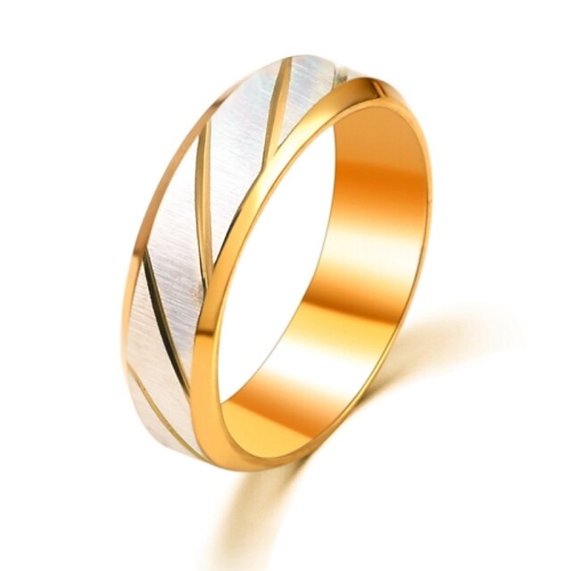  Anéis Casamento / Pesta / Diário / Casual Jóias Aço Inoxidável Feminino Anéis Grossos 1pç,Ajustável