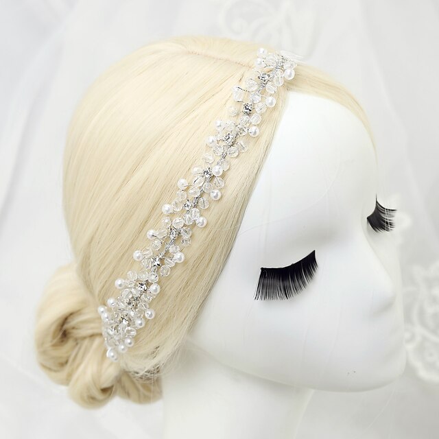  模造真珠のラインストーン合金のヘッドバンドヘッドピースのエレガントなスタイル