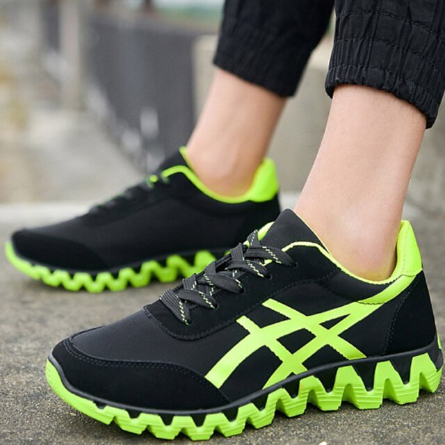  Men's Running Shoes Synthetic Green / White / Orange