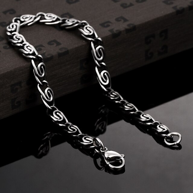  Personality Retro Men's Stainless Steel Bracelet