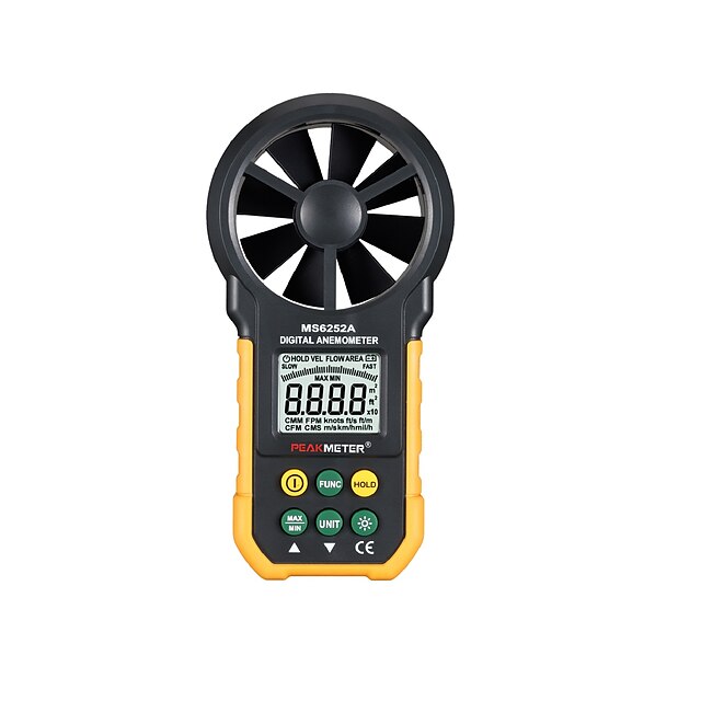  PEAKMETER MS6252A Multifunction Digital Anemometer/Air Volume/Temperatur/Humidity