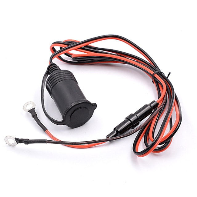  12V 1.8m Wire Waterproof Car Motorcycle Power Socket Plug Outlet