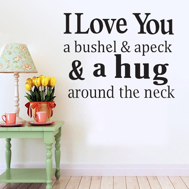  Decorative Wall Stickers - Words & Quotes Wall Stickers Landscape / Romance / Fashion Living Room / Bedroom / Bathroom