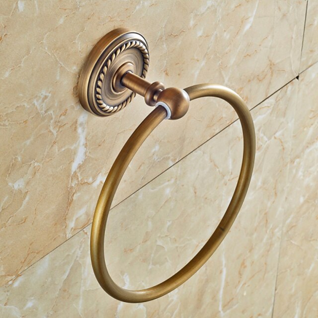 Törülközősín Antik Sárgaréz 1 db - Hotel fürdő törölköző gyűrű