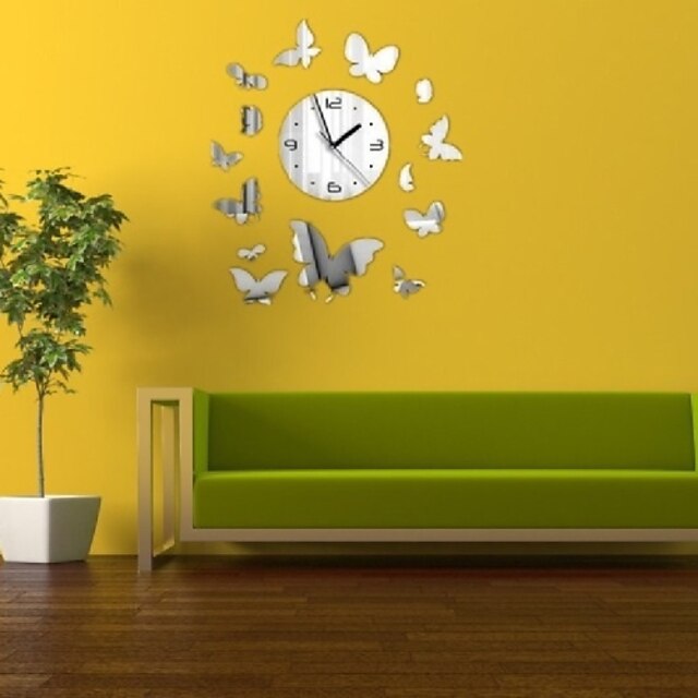  Casual Modern/Contemporary Office/Business Plastic Round Indoor，AA Wall Clock