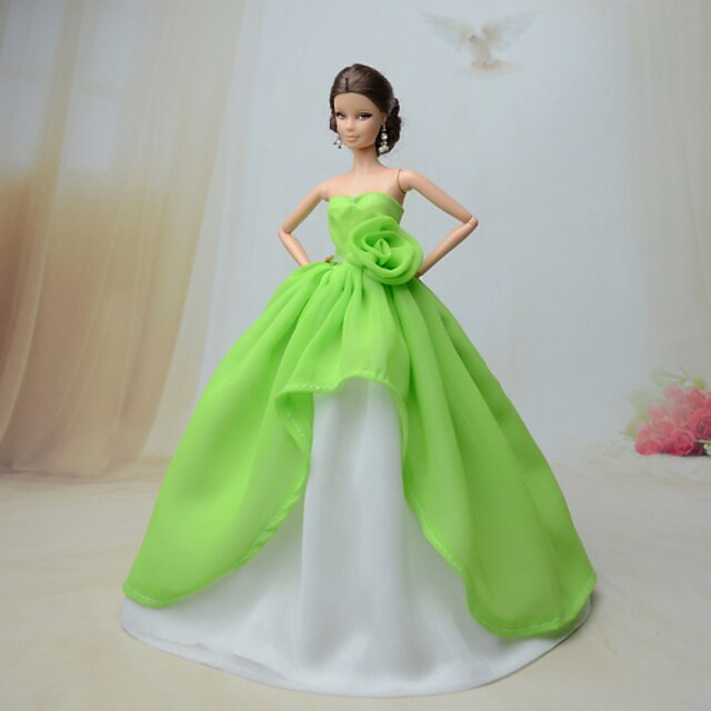  Doll Dress Party / Evening For Barbiedoll Lace Organza Dress For Girl's Doll Toy