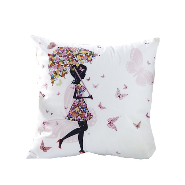  3D Design Print Beautiful Faery Decorative Throw Pillow Case Cushion Cover for Sofa Home Decor Polyester Soft Material