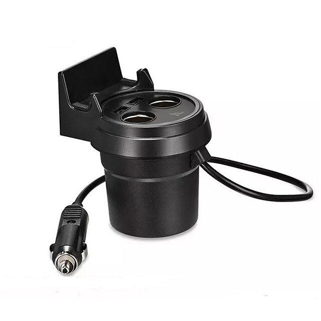  HOCO UC207 DC12-24V Multi-function Cup Type Car Charger