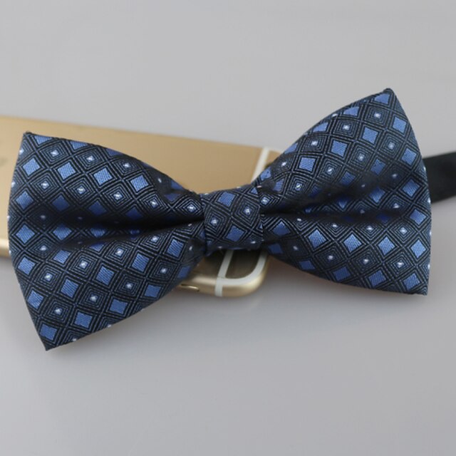  Tie Vintage / Party / Work Blue Fabric Wedding / Gift / Valentine Tie Bar