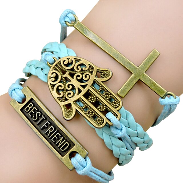  Pulseras y Brazaletes Pulseras del abrigo Legierung / Piel Diario / Casual Joyas Regalo Azul / Cobrizo,1 pieza