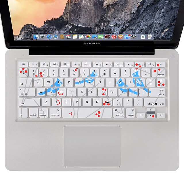  XSKN Sing Bird Keyboard Cover Silicone Skin Protector for Macbook Air/Pro 13 15 17 Inch, US Layout