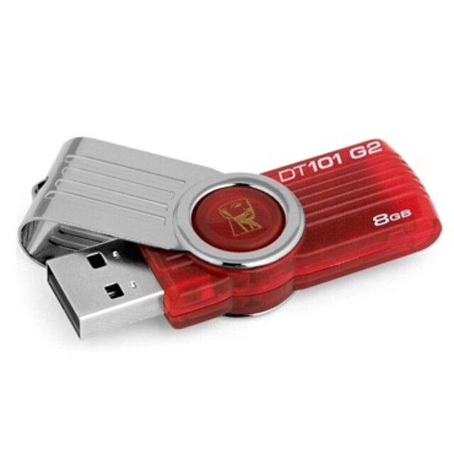  Kingston Datatraveler DT101G2 8GB USB 2.0 Flash Drive (Red)