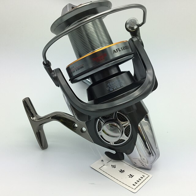  Spinning Reel / Conventional / Trolling Reel 4.7:1 Gear Ratio+10 Ball Bearings Hand Orientation Exchangable Sea Fishing / Spinning / Trolling & Boat Fishing - AFL9000