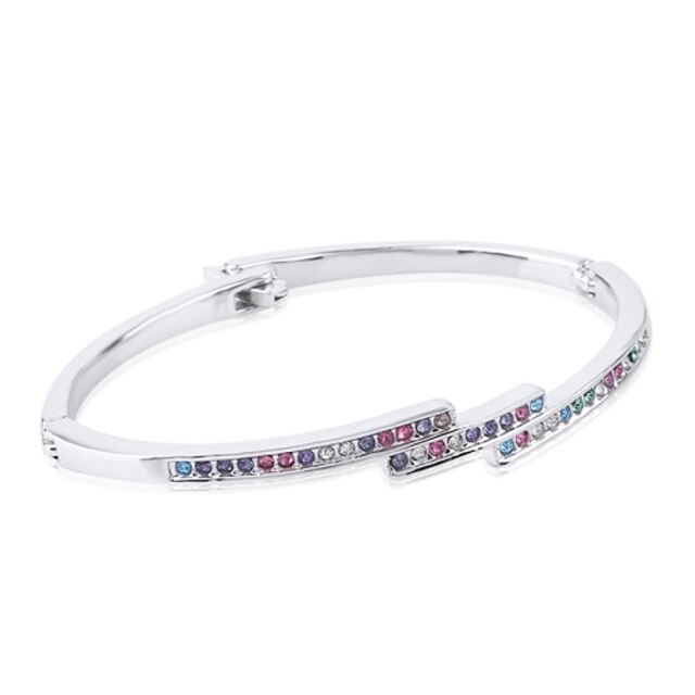  Women's Crystal Chain Bracelet - Crystal Bracelet Blue / Pink / Rainbow For Wedding / Party / Daily