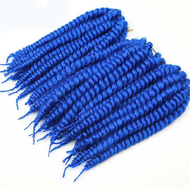  blue Havana Twist Braids Hair Extensions 22-24inch Kanekalon 2 Strand 80g/pcs gram Hair Braids