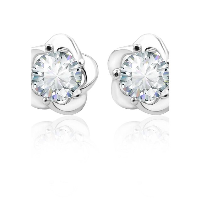  Earring Stud Earrings / Drop Earrings Jewelry Women Alloy / Cubic Zirconia / Platinum Plated 1set Silver