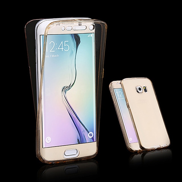  Kılıf Na Samsung Galaxy A3(2017) / A5(2017) / A7(2017) Transparentny Pełne etui Solidne kolory TPU