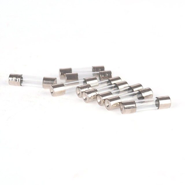  Iztoss 25 Pcs Quick Fast Blow 250V 0.5/1/2/3/5/10/15/20/25/30A Glass Tube Fuses 6x30mm with fuse puller