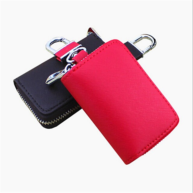  Both Men And Women Can Stick Cross Embossed Leather Car Key Bag / Car Remote Package