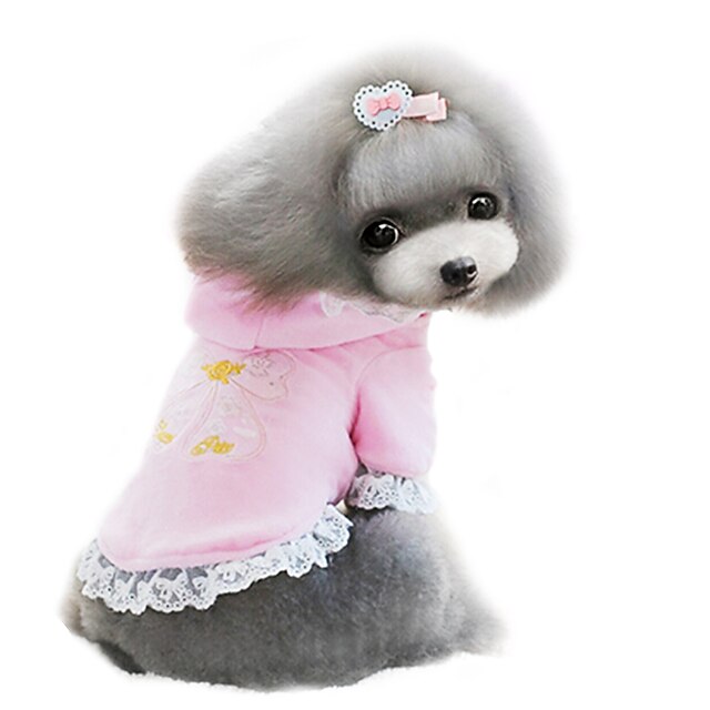  Dog Coat Fashion Winter Dog Clothes Puppy Clothes Dog Outfits Breathable Purple Pink Costume for Girl and Boy Dog Cotton XS S M L XL