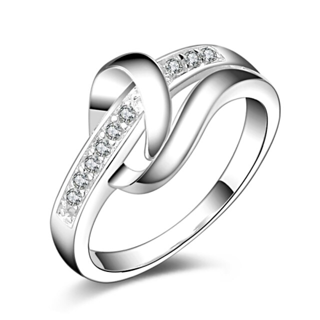  Silver Plated Ring Statement Rings Party / Daily / Casual 1pc
