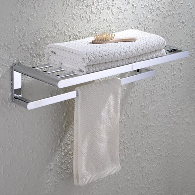  Towel Bar Contemporary Brass 1 pc - Hotel bath Double