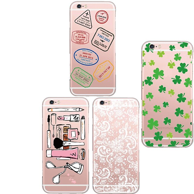  Case For iPhone 5 iPhone SE / 5s / iPhone 5 Transparent / Pattern Back Cover Tile Soft TPU