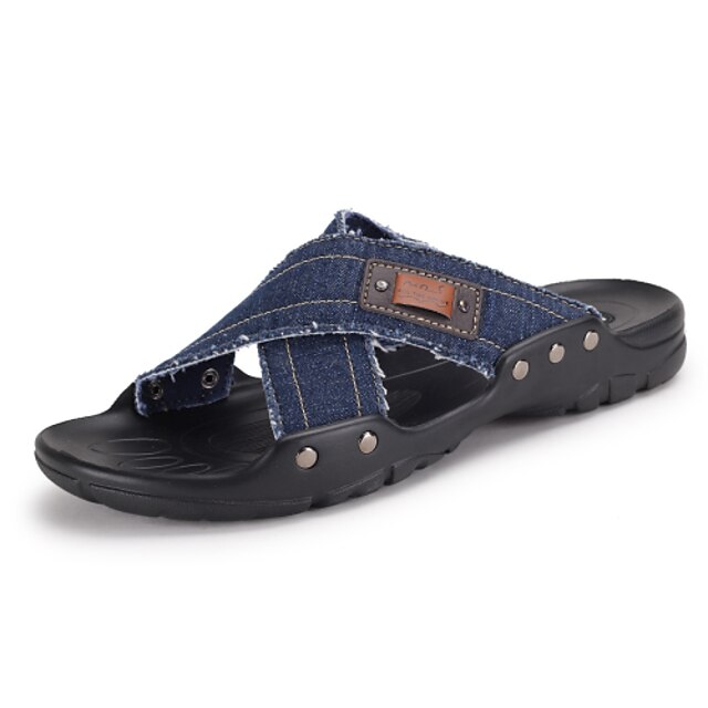  Masculino sapatos Jeans Primavera Verão Outono Tachas Para Casual Preto Azul Escuro Khaki