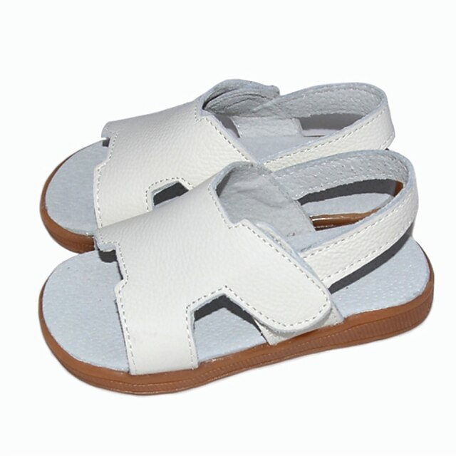  Girls' Shoes Casual Open Toe Leather Sandals White