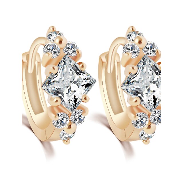  Cubic Zirconia Stud Earrings Zircon Earrings Jewelry For Wedding Party Daily Casual Sports