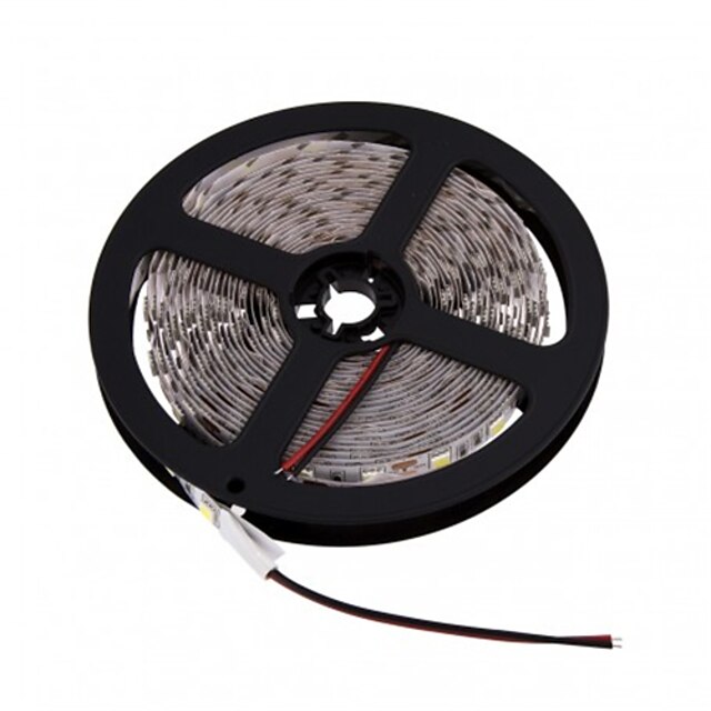  ZDM® 5m Flexible LED Light Strips 300 LEDs 5050 SMD Warm White / Cold White Cuttable / Party / Linkable 12 V 1pc / Suitable for Vehicles / Self-adhesive