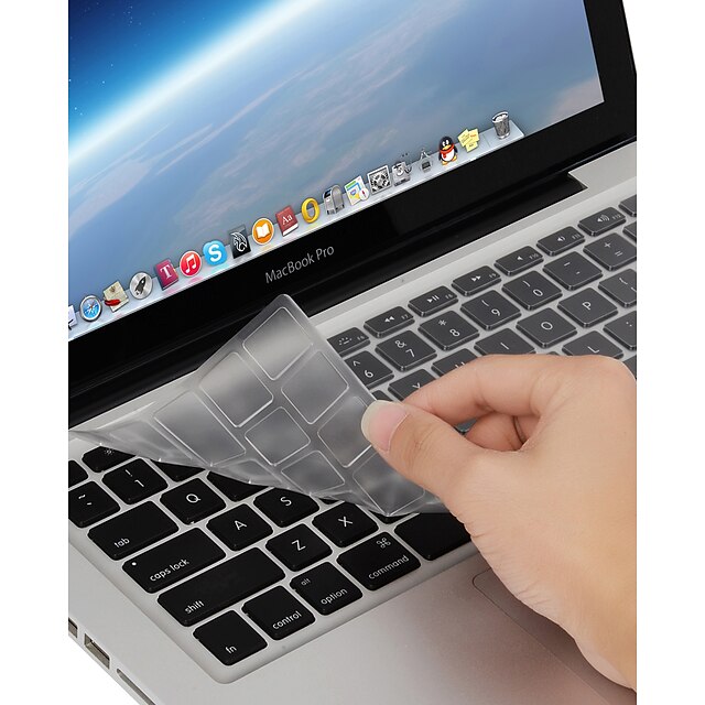 XSKN pele tampa do teclado versão TPU Europeia para macbook pro air13.3 / macbook com retina de 13,3 / 15 polegadas