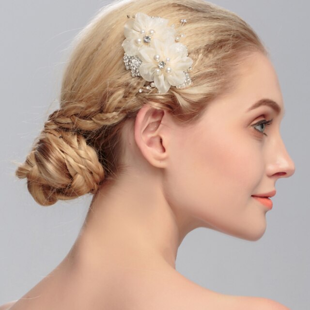  Women's Rhinestone Headpiece-Wedding Special Occasion Casual Office & Career Outdoor Hair Combs 1 Piece