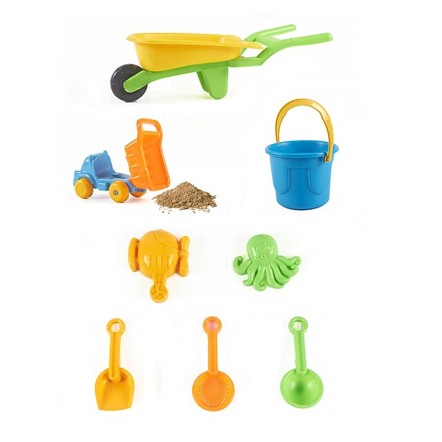  Beach Toy Beach Sand Toys Set Water Toys 8 pcs ABS For Kid's Adults'