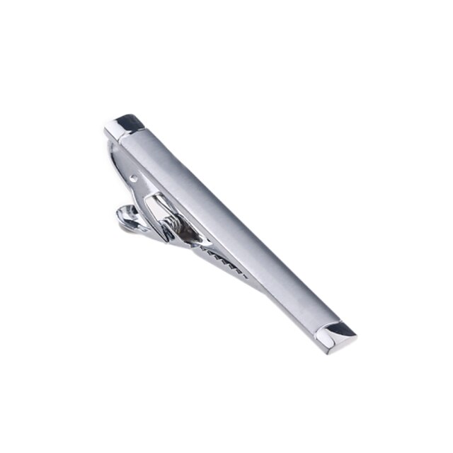  Herrn Krawattenklammern Silber Aleación Hochzeit Party Jahrestag Geschenk Arbeit Tie Bar