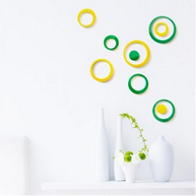 Shapes / 3D Wall Stickers 3D Wall Stickers , PVC