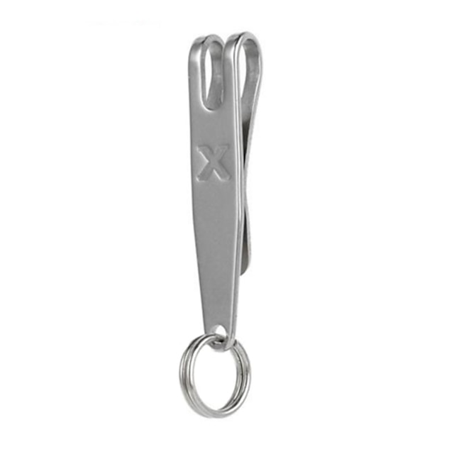  Carabiner Wallets & Accessories Multitools Keychains Compact Size Pocket Multi Function Stainless Steel Climbing Camping Outdoor Indoor Travel Silver 1 pcs