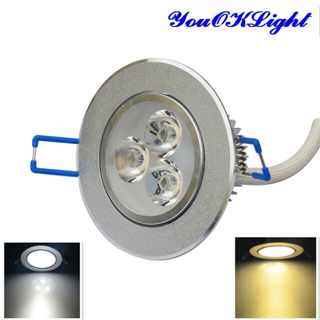  YouOKLight LED Ceiling Lights 300 lm 3 LED Beads High Power LED Dimmable Decorative Warm White Cold White 220-240 V 110-130 V / 1 pc / RoHS / 80