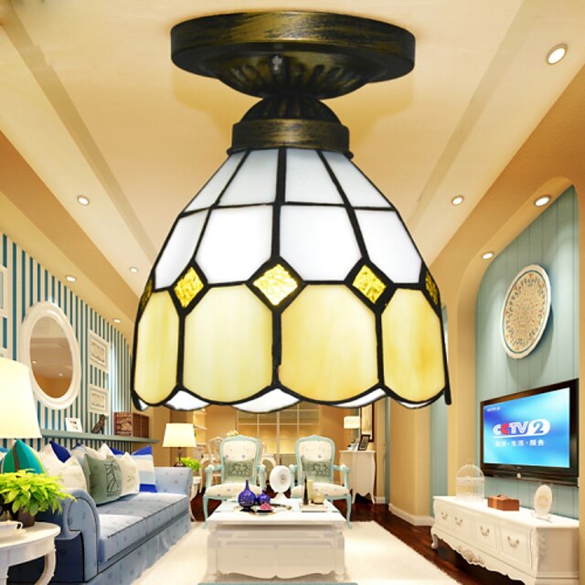  20*15CM Tiffany'S Mediterranean Contracted Absorb Dome Light Creative Bedroom Absorb Dome Light LED Lamp