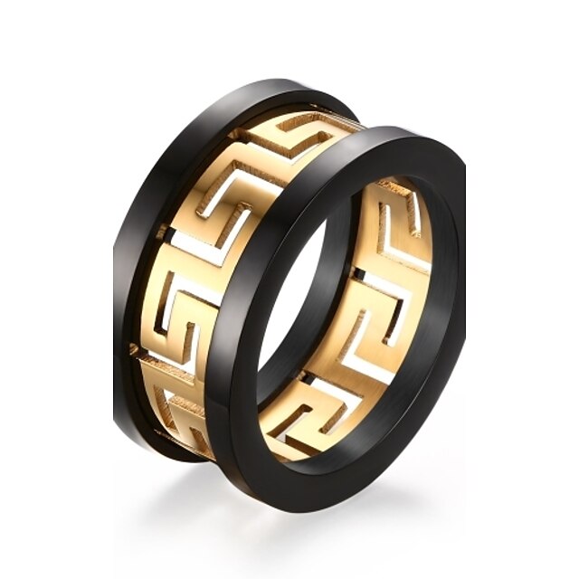  Men's Statement Ring - Vintage, Rock, Hyperbole 9 / 10 / 11 Gold / Black For Wedding / Party / Daily