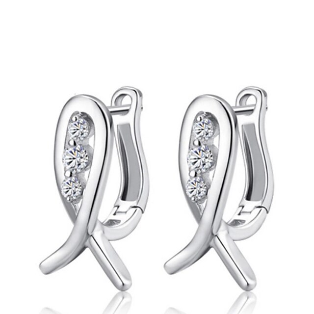  Lureme®  Korean Fashion 925  Sterling Silver Crystal Smiling  Fish Earrings