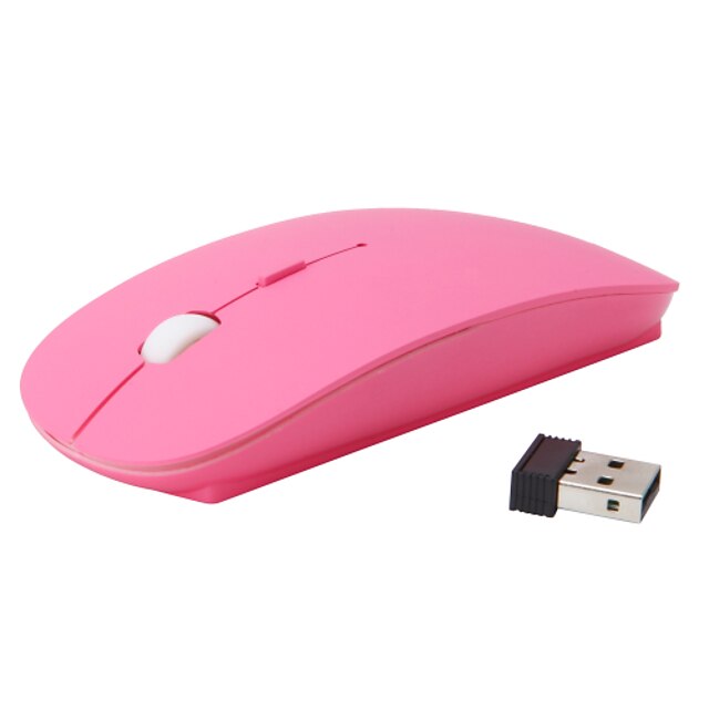  розовый цвет 4d супер мини 2.4GHz 1600dpi беспроводная мышь
