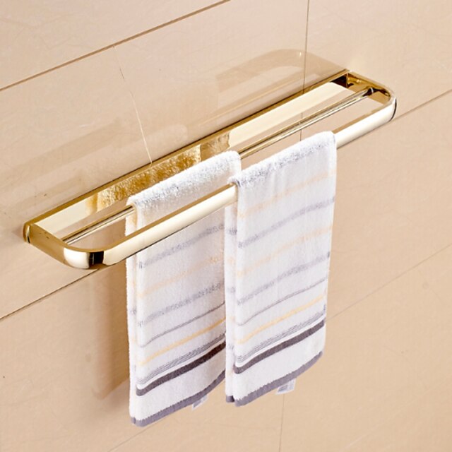  Towel Bar Contemporary Brass 1 pc - Hotel bath 2-tower bar