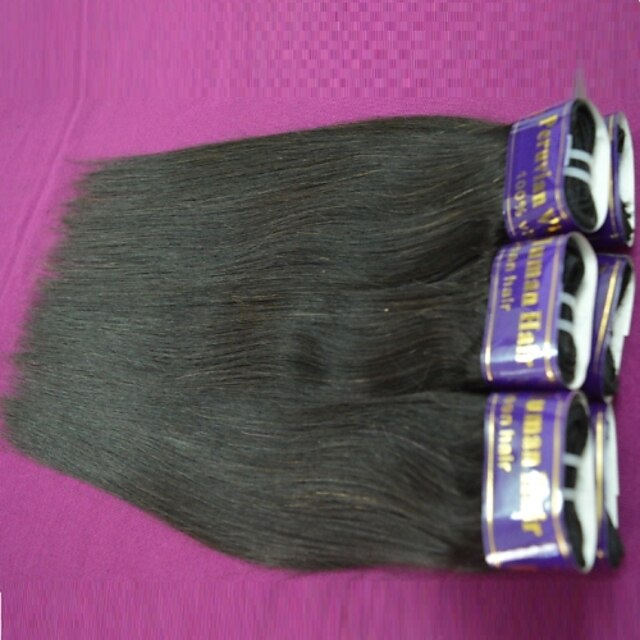  Cheveux Péruviens Droit 1000 g Tissages de cheveux humains Tissages de cheveux humains Extensions de cheveux Naturel humains / Droite